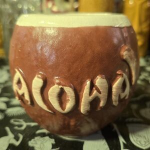Vintage Trader Vics "ALOHA" Coconut Tiki Mug 12oz